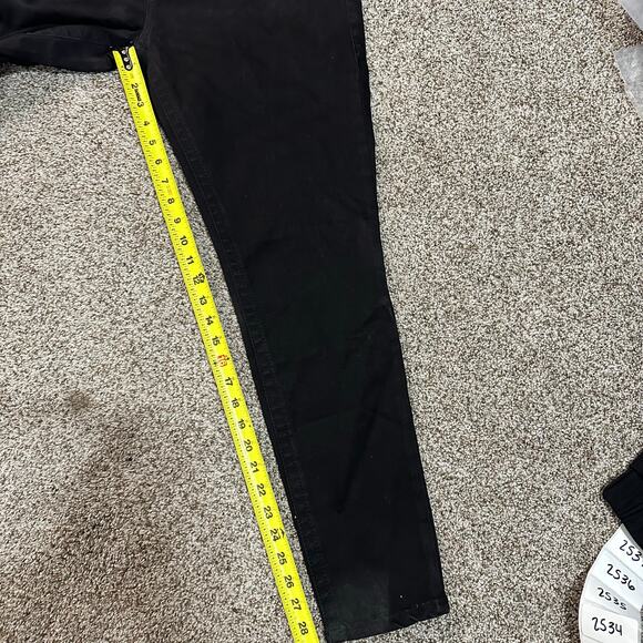 TRUE RELIGION Women's Jennie Mid Rise Curvy Skinny Pants Size 33 In Black - Picture 8 of 13